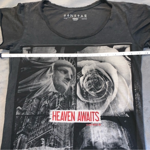 Sinstar 100% Cotton Graphic Long T shirt - Picture 8 of 14